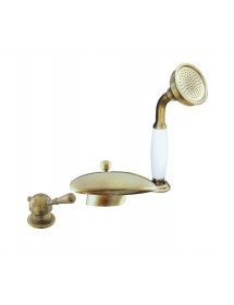 Mélangeur baignoire avec cascade LABE 3 trous en laiton