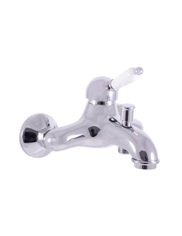 Mitigeur baignoire mural LABE en chrome avec poignée en céramique Mitigeur baignoire mural LABE en chrome avec poignée en céramique