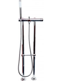 Colonne de douche LABE laiton chromé avec douchette H.102 cm