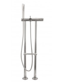 Colonne de douche LABE laiton chromé avec douchette H.102 cm