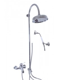 Colonne de douche LABE avec douchette H.102 cm poignée en céramique