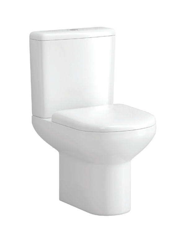 Pack WC sans bride Rimless à poser PAROS - avec abattant à frein de chute
