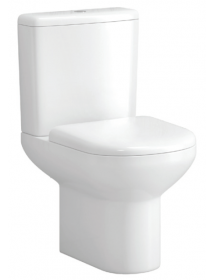 Pack WC sans bride Rimless à poser PAROS - avec abattant à frein de chute