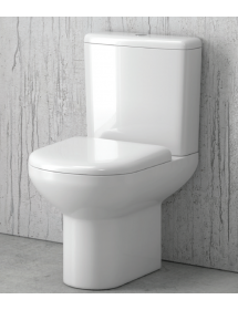 Pack WC sans bride Rimless à poser PAROS - avec abattant à frein de chute