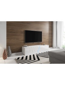 Meuble TV à suspendre SLANT 160 avec LED RGB 160x40x35 cm