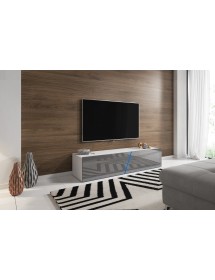 Meuble TV à suspendre SLANT 240 avec LED RGB 240x40x35 cm