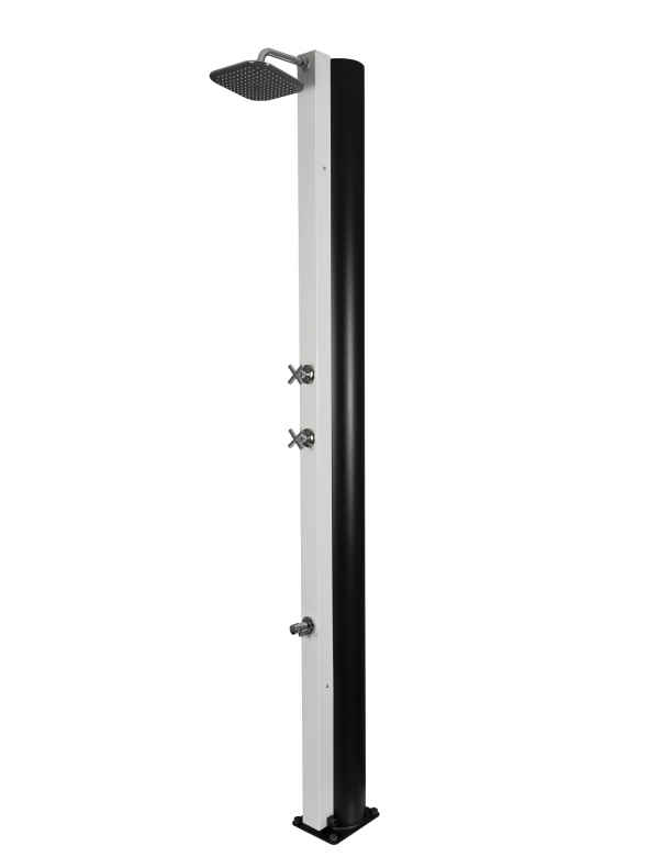 Douche de piscine solaire 40L avec rince pieds