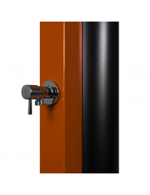 Douche de piscine solaire 40L avec rince pieds