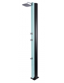 Douche de piscine solaire 40L avec rince pieds