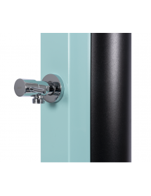 Douche de piscine solaire 40L avec rince pieds