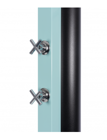 Douche de piscine solaire 40L avec rince pieds