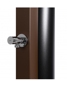 Douche de piscine solaire 40L avec rince pieds