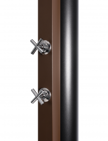 Douche de piscine solaire 40L avec rince pieds