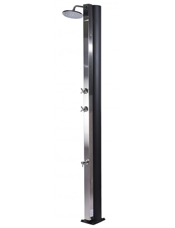 Douche de piscine solaire, douche de jardin avec rince pieds 40L