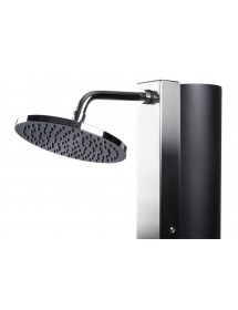 Douche de piscine solaire, douche extérieure 40L avec rince pieds