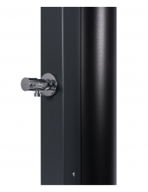 Douche de piscine solaire 40L avec rince pieds