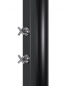 Douche de piscine solaire 40L avec rince pieds