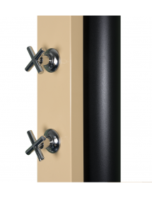 Douche de piscine solaire CROSS 40L avec rince pieds