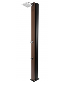 Douche de piscine solaire SQUARE 40 L avec rince pieds