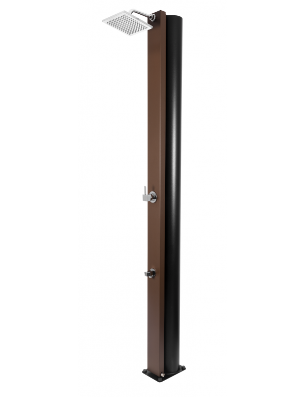 Douche de piscine solaire SQUARE 40 L avec rince pieds