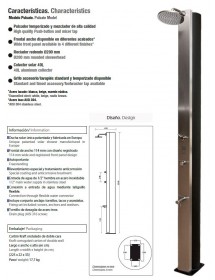 Douche de piscine solaire PULSATE 40L