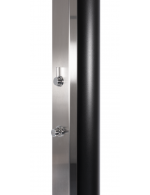 Douche de piscine solaire PULSATE 40L avec rince pieds temporisé