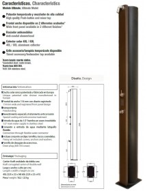 Douche de piscine solaire ULTIMATE 40L