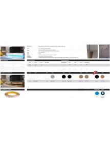 Meuble TV FLY avec LED bleu 140x33,8 cm