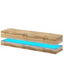 Meuble TV FLY avec LED bleu 140x33,8 cm