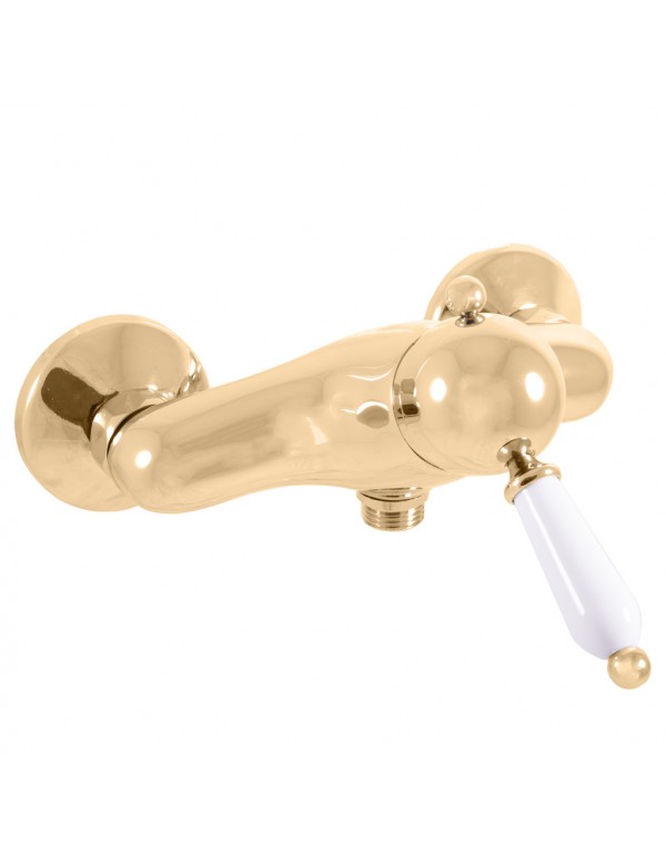 Mitigeur douche mural LABE mural en chrome-or Mitigeur douche mural LABE mural en chrome-or