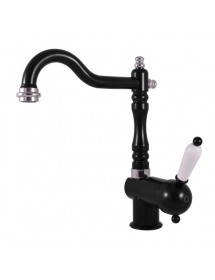 Mitigeur évier extractible LABE laiton chromé avec poignée en céramique