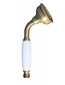 Colonne de douche LABE avec douchette laiton chromé et poignée en céramique H.111cm