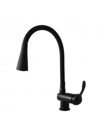 Mitigeur évier rétro LABE en laiton noir doré