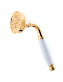 Mitigeur baignoire sur pied LABE avec douchette en laiton doré 110 cm