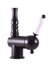 Mitigeur évier flexible à mémoire de forme LABE en laiton brut et noir