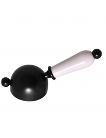 Colonne de douche sur pied LABE avec douchette en laiton noir 110 cm