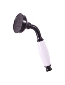 Colonne de douche sur pied LABE avec douchette en laiton noir 110 cm