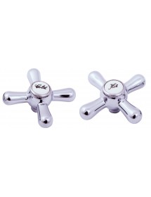 Mélangeur lavabo MORAVA RETRO pivotant en laiton noir mat  avec pop up