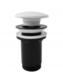 Mélangeur lavabo MORAVA RETRO pivotant en laiton noir mat  avec pop up