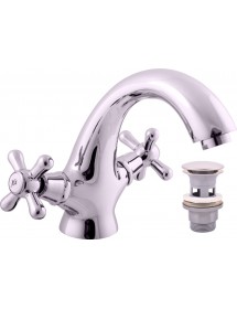Mélangeur lavabo MORAVA avec pop up en chrome