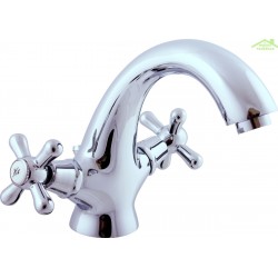 Mélangeur lavabo MORAVA en laiton chromé