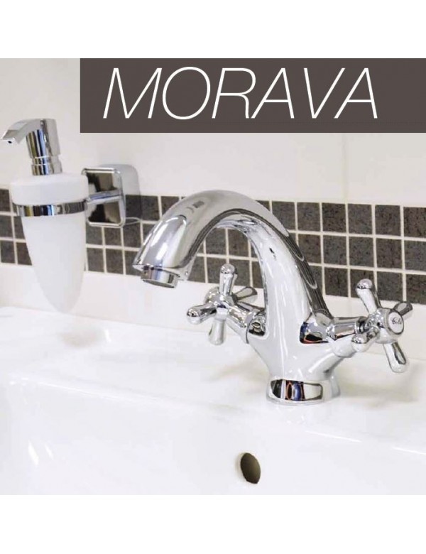 Mélangeur lavabo MORAVA laiton noir mat doré sans pop up