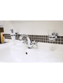 Mélangeur lavabo MORAVA laiton noir mat doré sans pop up