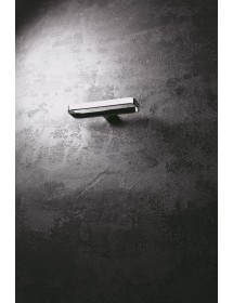 Anneau de serviette rectangulaire VIA en laiton chromé 22 x2x 11 cm