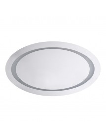 Miroir oval 80x50 cm avec lumière LED et capteur de mouvement