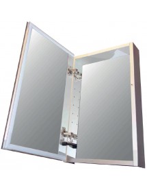Armoire miroir de salle de bain avec lumière LED 61x38x12 cm