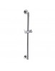 Rail de douche en chrome avec porte pommeau 90 cm