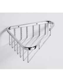 Porte-savon grille d'angle CYTRO en laiton chromé 24,5x15x6 cm Porte-savon grille d'angle CYTRO en laiton chromé 24,5x15x6 cm