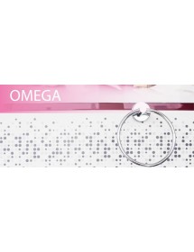 Porte serviette anneau OMEGA en chrome 16cm x 19cm x 5,5cm