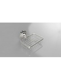 Porte-savon en grille mural en laiton chromé RETRO 14x6,5x14,2 cm Porte-savon en grille mural en laiton chromé RETRO 14x6,5x14,2 cm